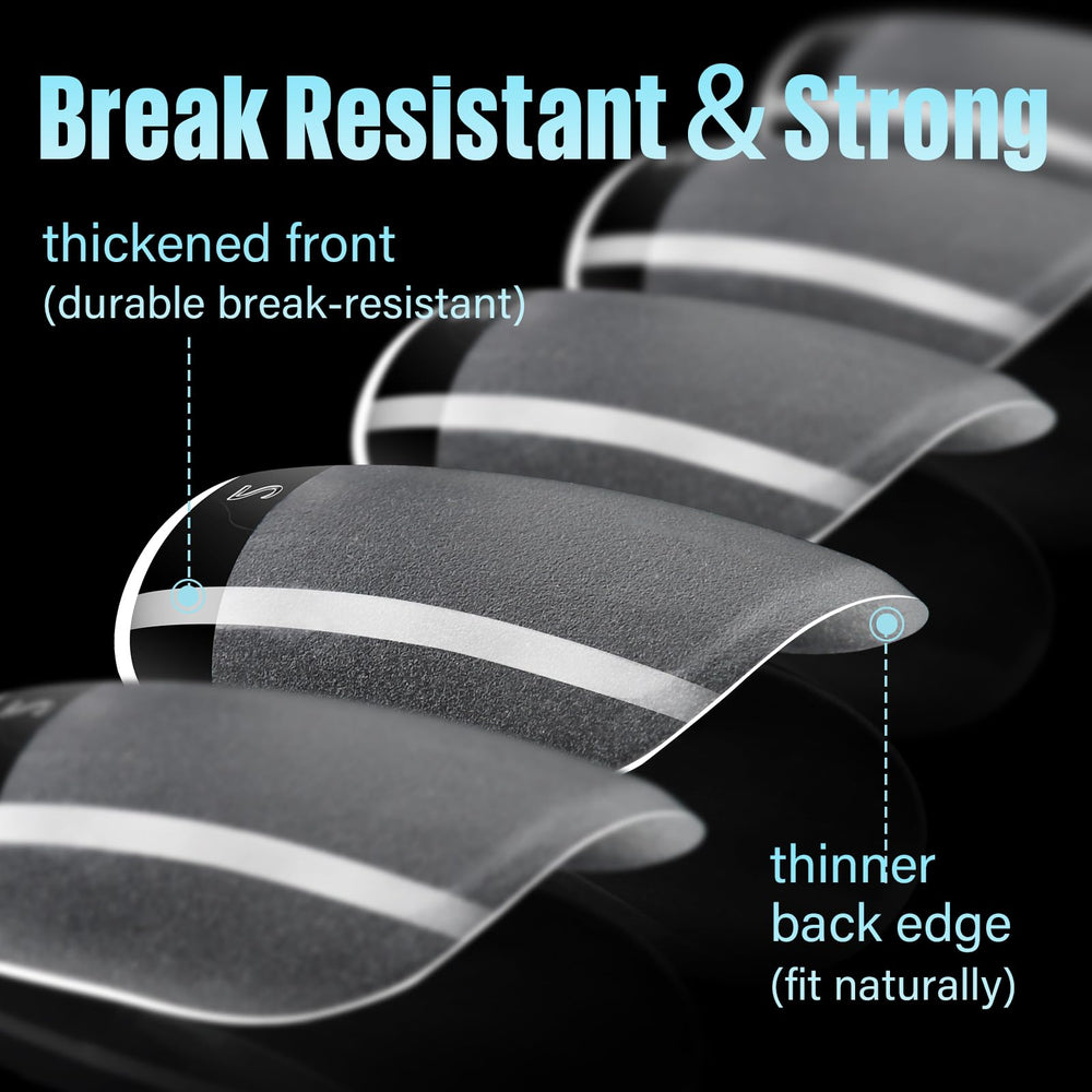 TOMICCA tip edge and shallow curve detail for snug fit and natural look