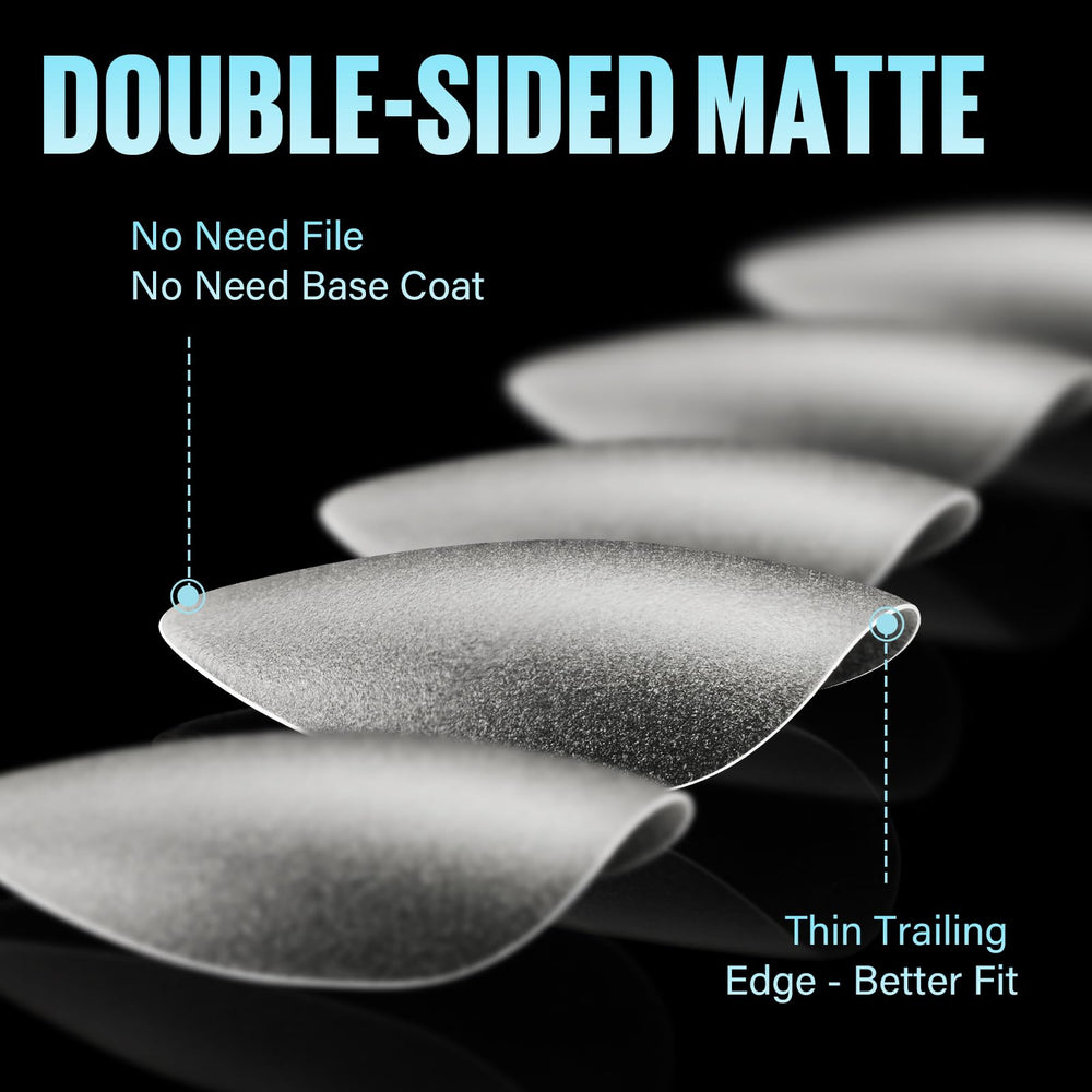 TOMICCA tip edge detail showing reinforced front edge for break resistance