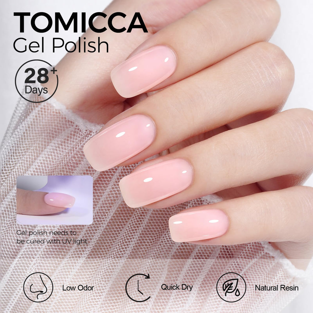TOMICCA wide-angle brush applying smooth streak-free color benefit