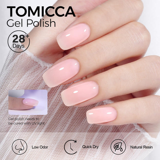 TOMICCA wide-angle brush applying smooth streak-free color benefit