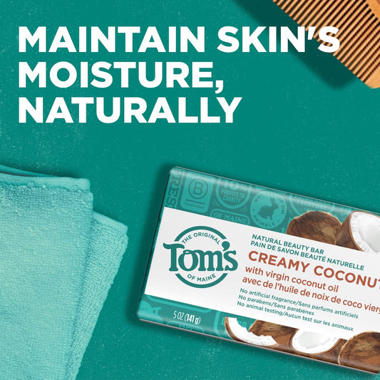 Tom's of Maine creamy lather close-up highlighting soft foam and gentle cleansing