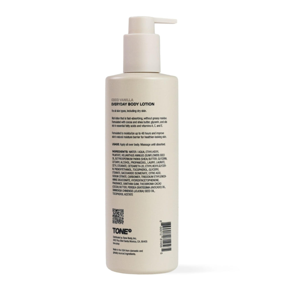 TONE Exclusive applied on arm in bathroom lifestyle showing fast absorption benefit