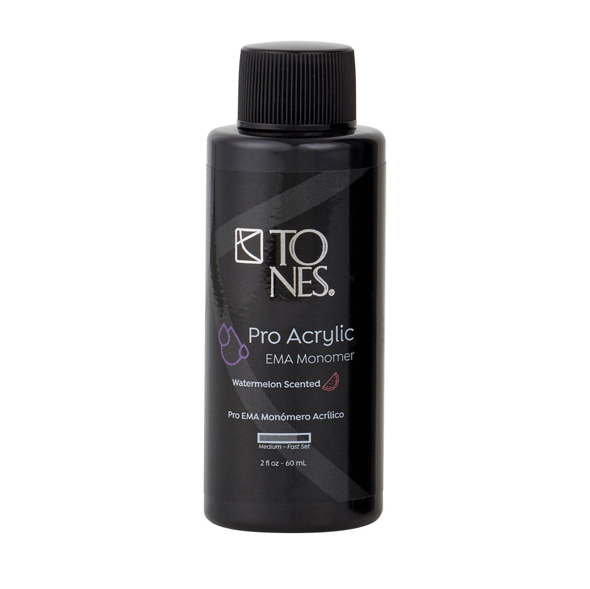 TONES bottle front view showing label and watermelon scent, clear professional presentation