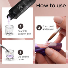 TONES finished nail set on model hand showing durable, non-yellowing glossy results