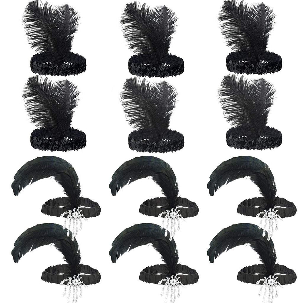 Tongcloud front view showing full 12-piece headband set and packaging benefit: ready-to-wear