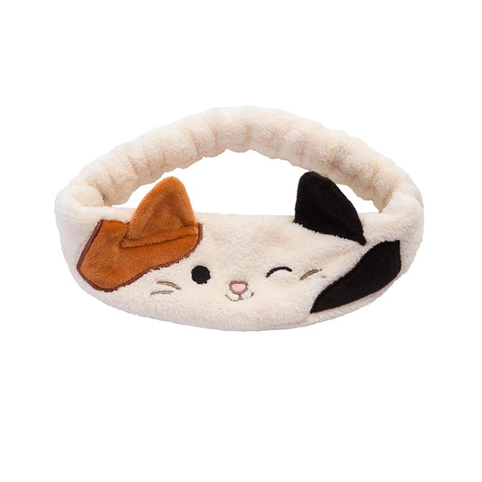 TONYMOLY Cam the Cat headband front view, soft plush keeps hair back