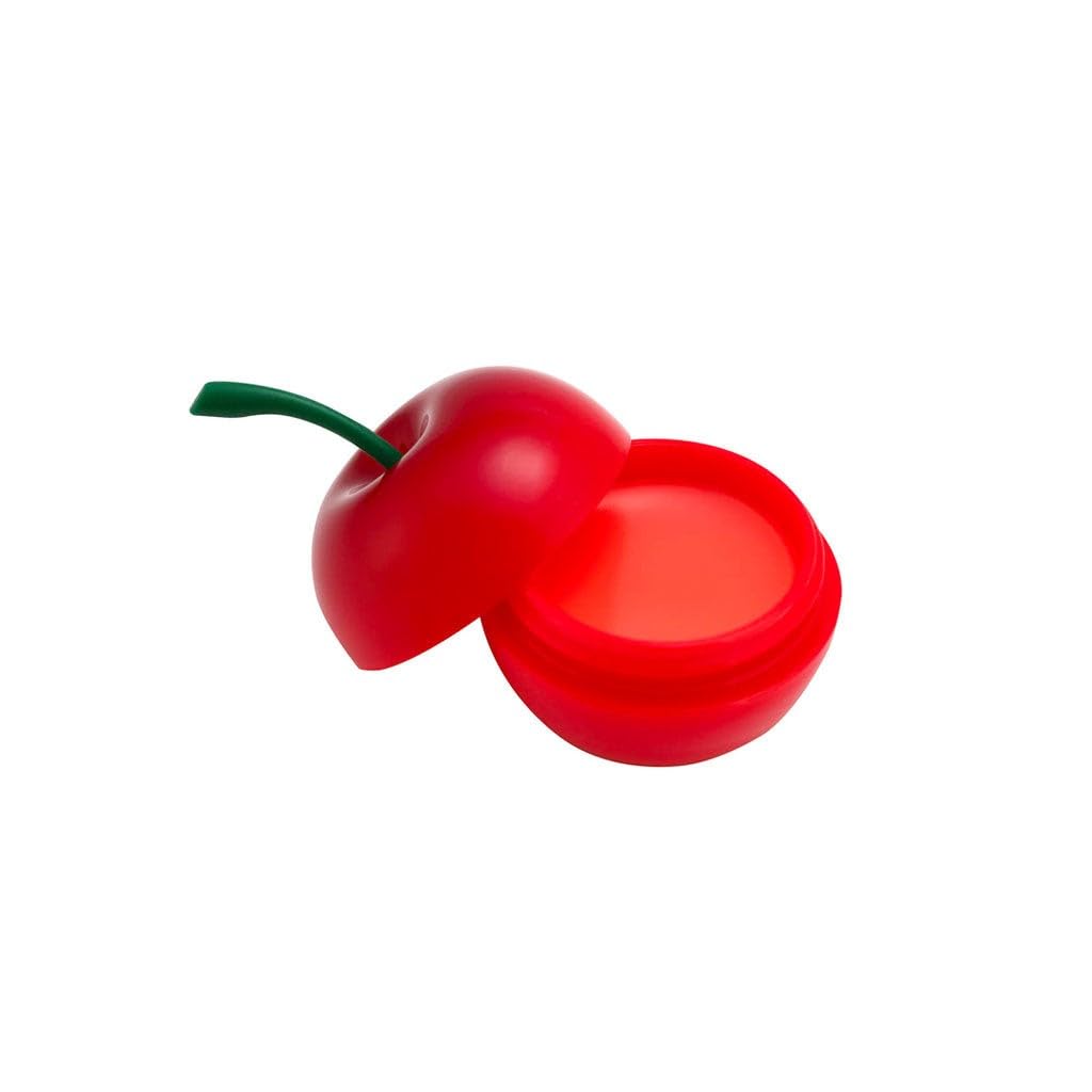 TONYMOLY cherry tinted lip balm front packaging showing compact tube and label, convenient carry