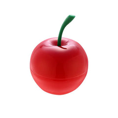 TONYMOLY cherry lip balm in hand scale comparison highlighting portable 9g travel size
