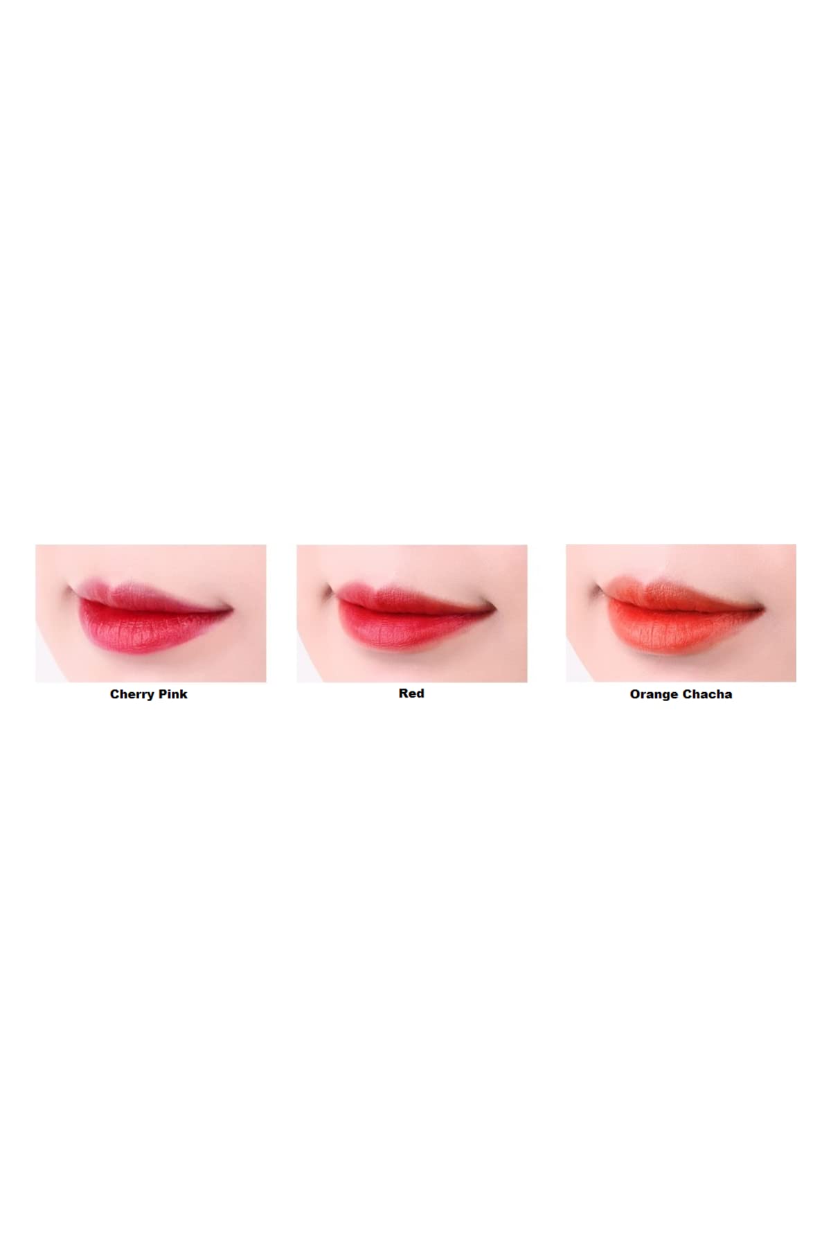 TONYMOLY shade on model smiling to showcase natural cherry-pink stain effect