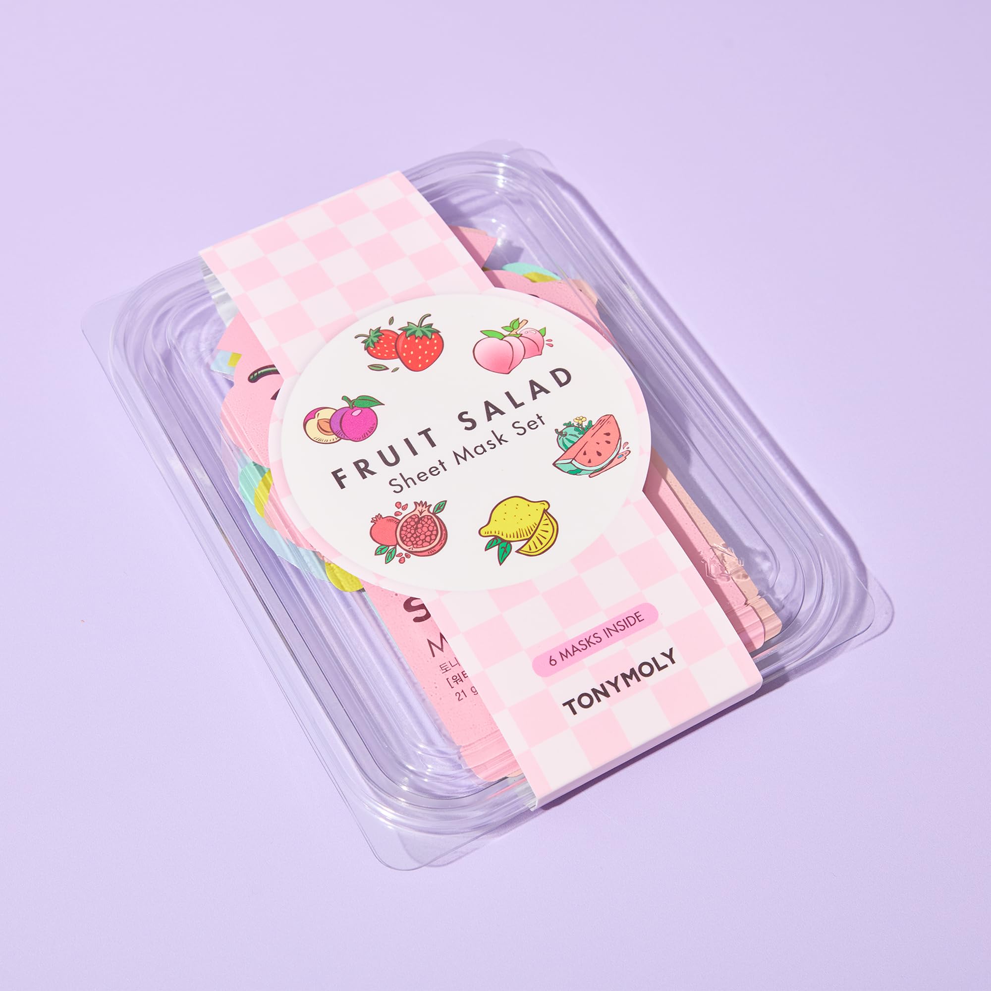 TONYMOLY mask set styled as a travel and gift bundle showcasing portability and pampering