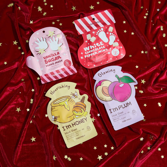 TONYMOLY I'm Honey sheet mask packet close-up highlighting glossy serum for hydration