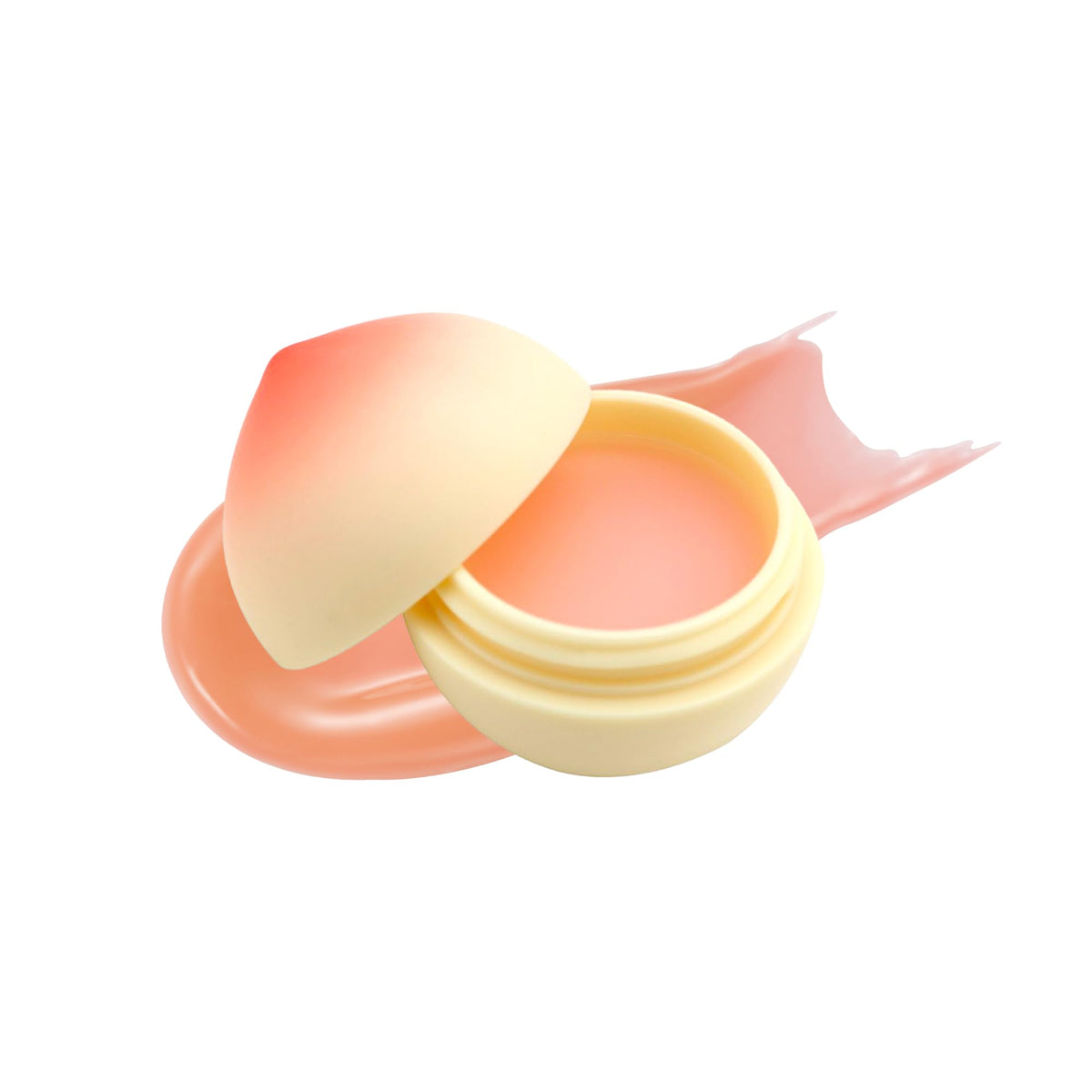 TONYMOLY front packaging showing peach-shaped balm and charming design for gifting
