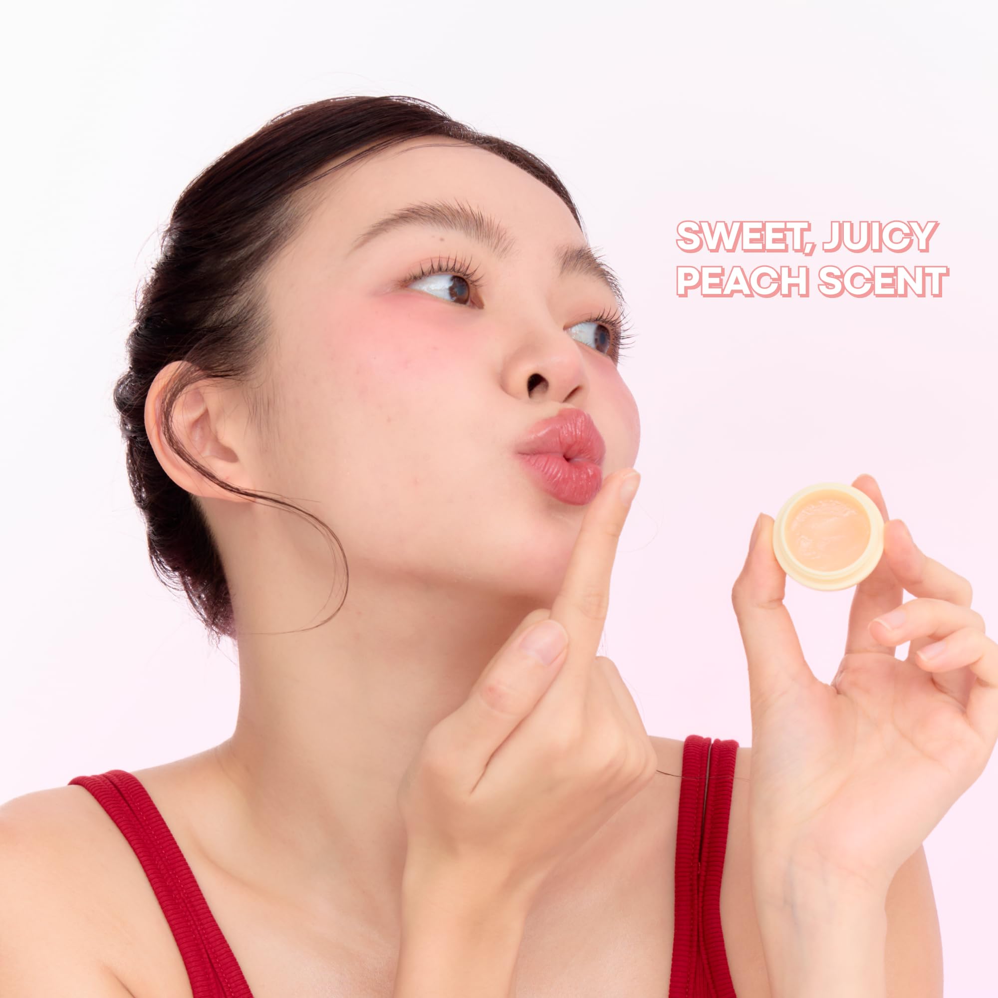TONYMOLY mini balm in purse demonstrating compact portability and convenience