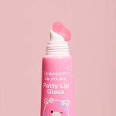 TONYMOLY Patty lip gloss keychain detail showing compact portability and shine