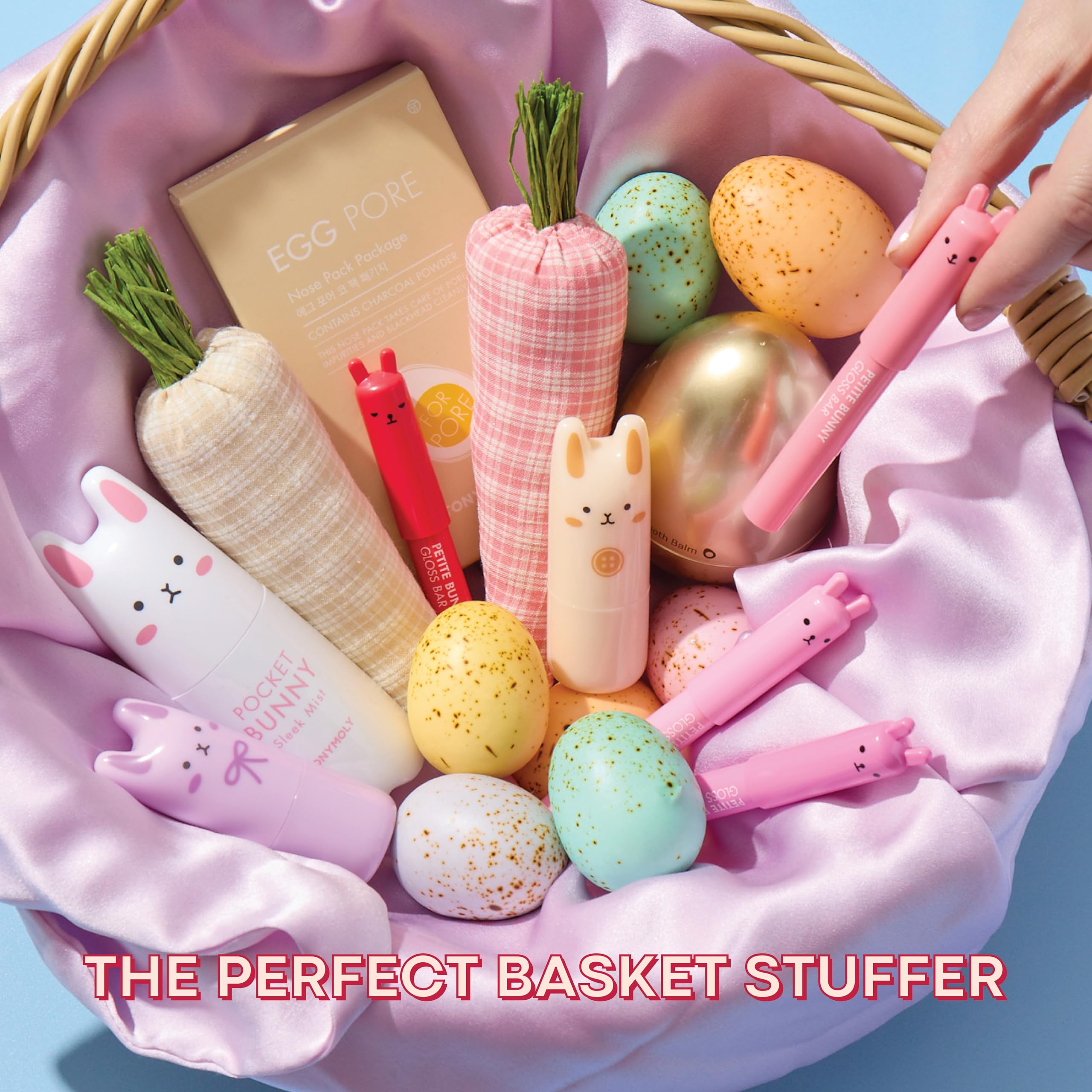 TONYMOLY in an Easter basket setting ideal as a seasonal gift choice