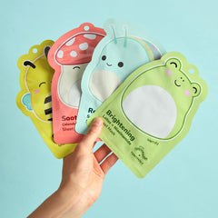 TONYMOLY close-up of Squishmallows character prints showing cute detail and collector appeal