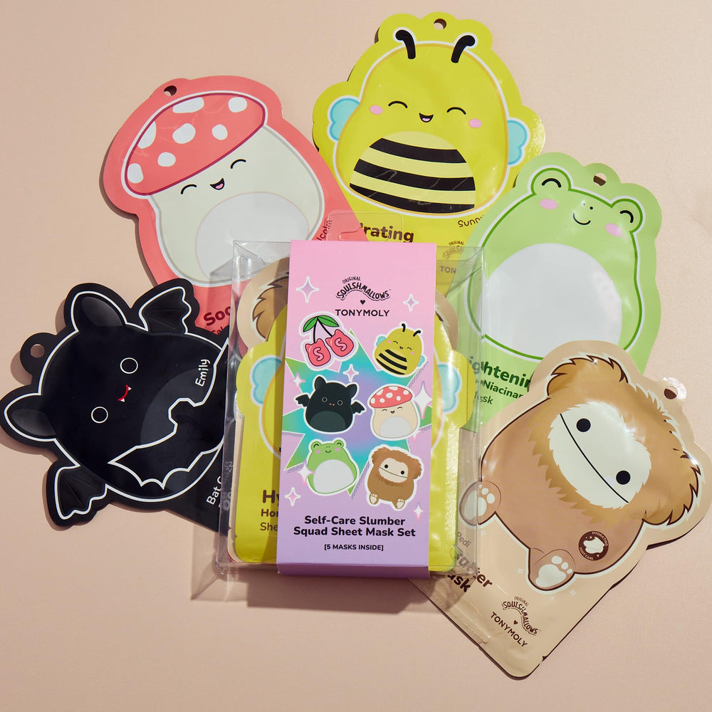 TONYMOLY bat-shaped eye patch close-up reducing puffiness around eyes
