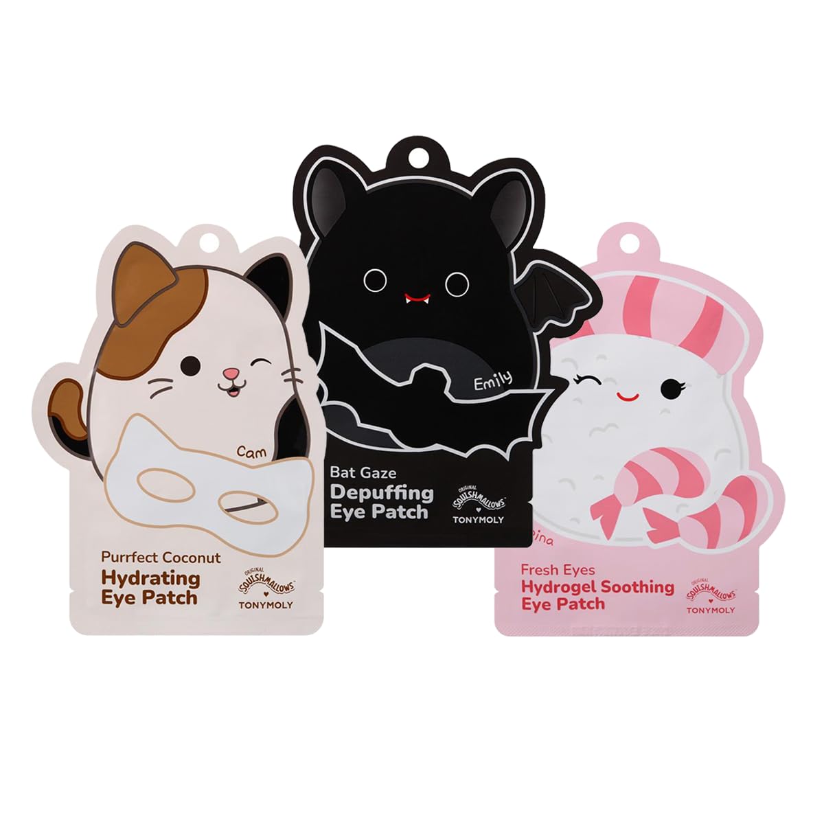 TONYMOLY front packaging showing Squishmallows design and collectible appeal