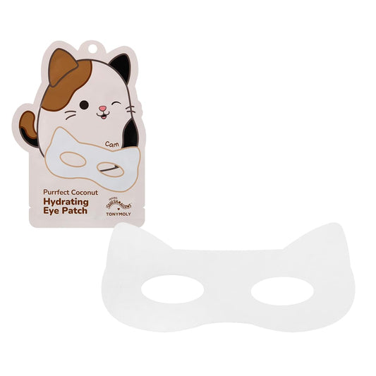 TONYMOLY hydrogel patch close-up texture showing serum-rich finish and hydration
