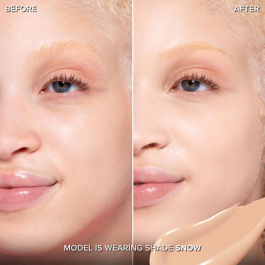 Too Faced concealer applicator closeup demonstrating precise, mess-free application benefit