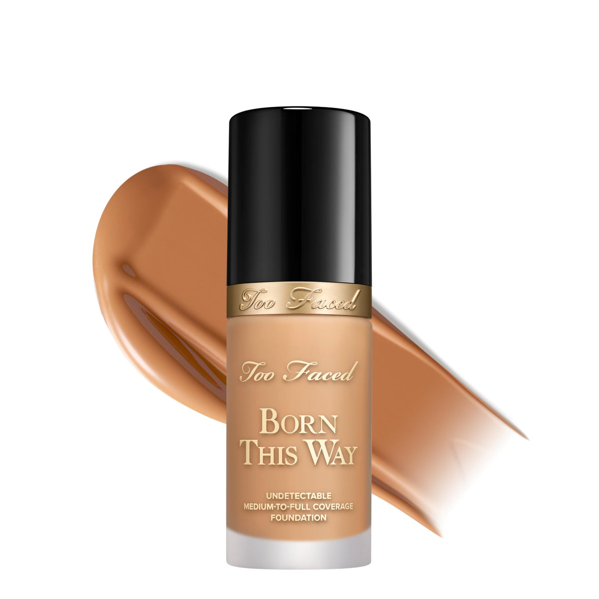 Too Faced front bottle showing product branding and natural finish benefit