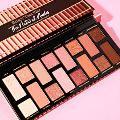 Too Faced eyeshadow applied on eyelid demonstrating smooth color and shimmer