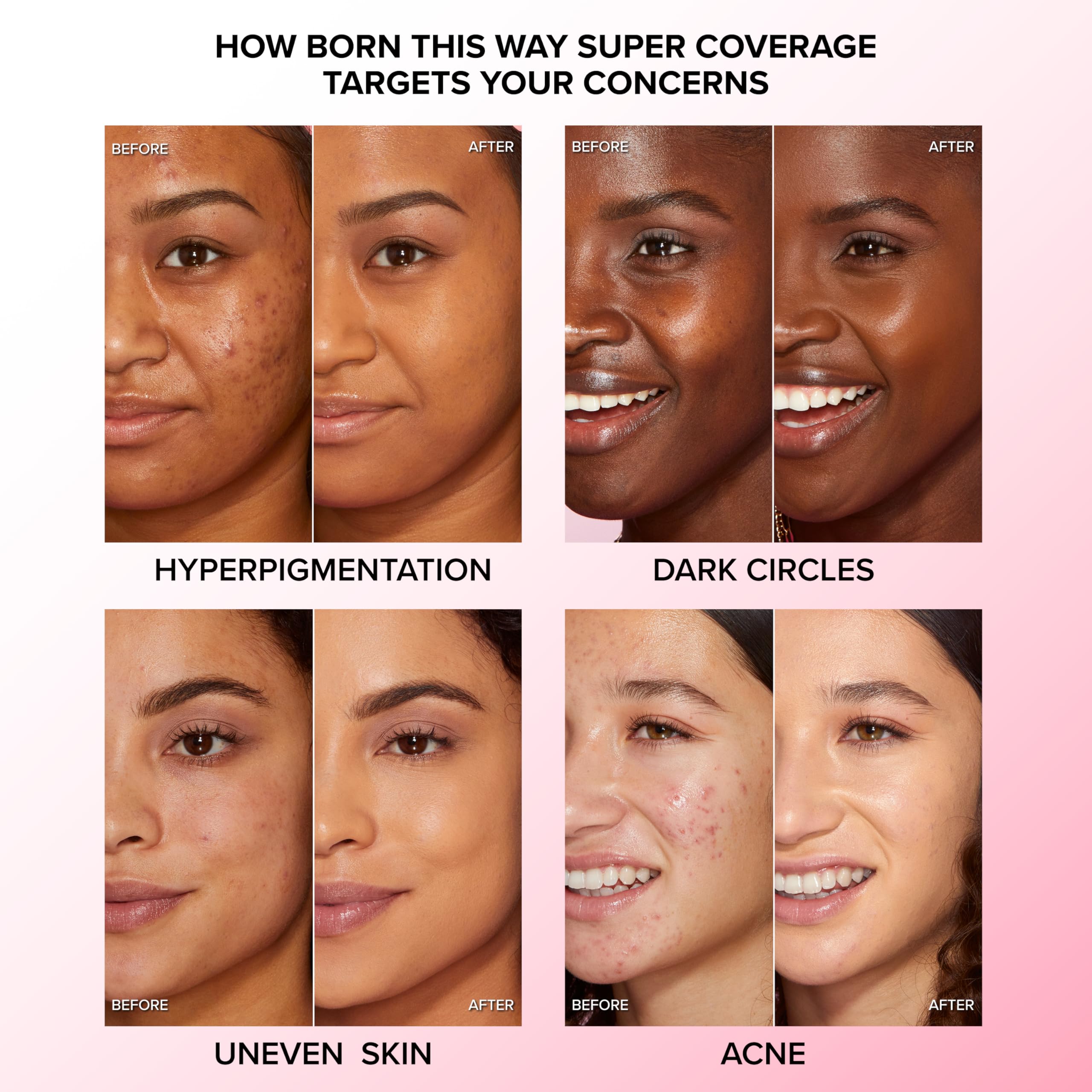 Too Faced concealer swatches on arm comparing coverage and blendability