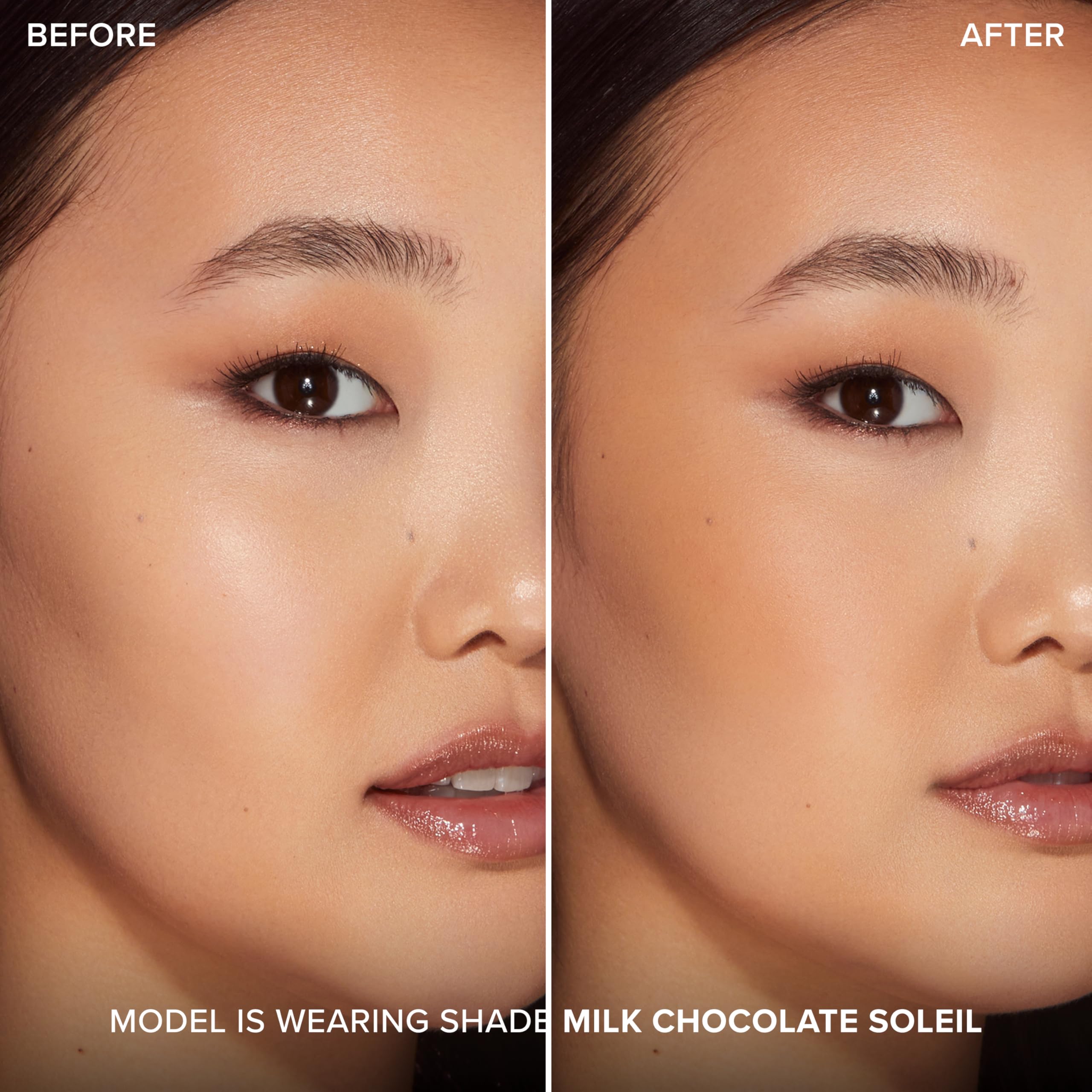 Too Faced swatch of powder texture demonstrating buildable pigment benefit