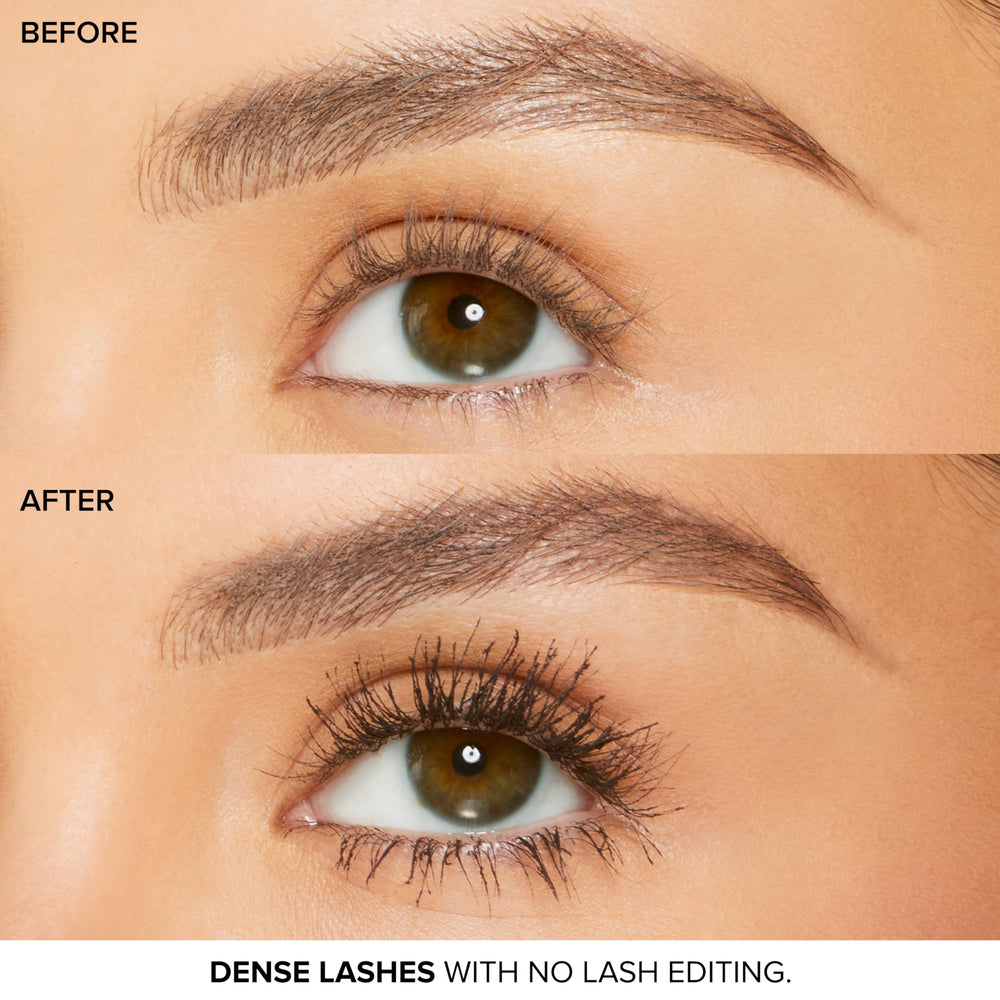 Too Faced mascara on vanity in lifestyle setting showing everyday wearability benefit
