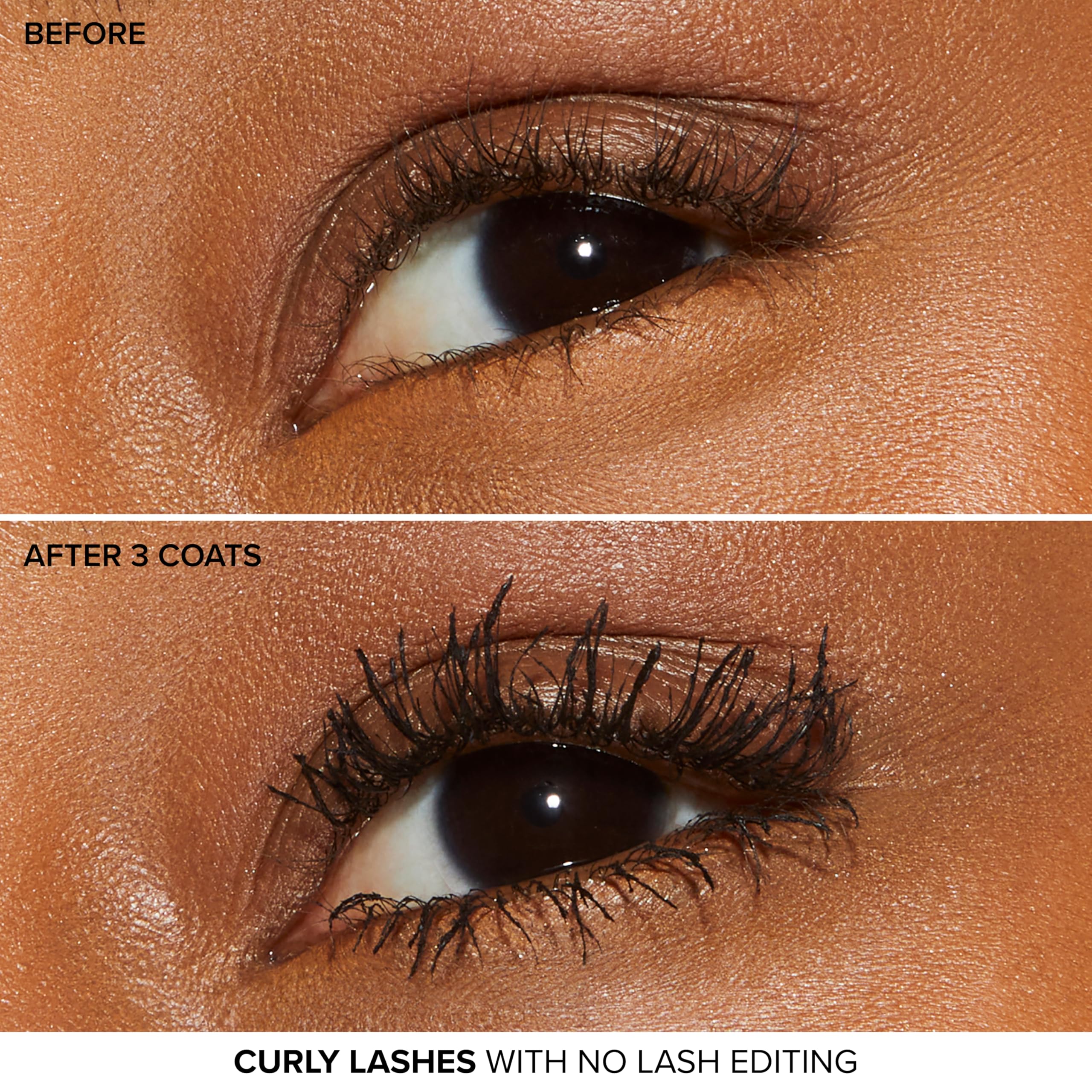 Too Faced demonstration of warm water removing tubing mascara gently