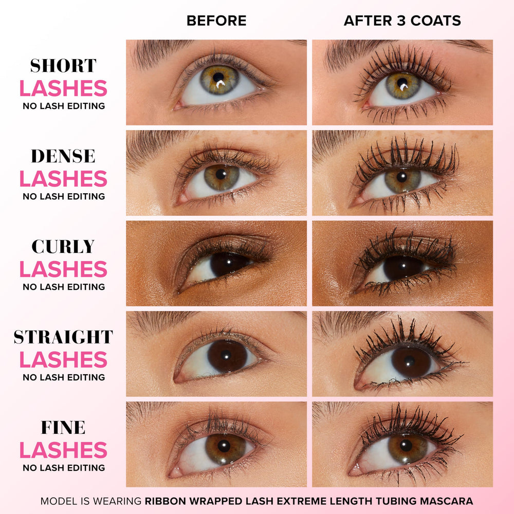 Too Faced wand close-up showing bristle shape for precise lash separation