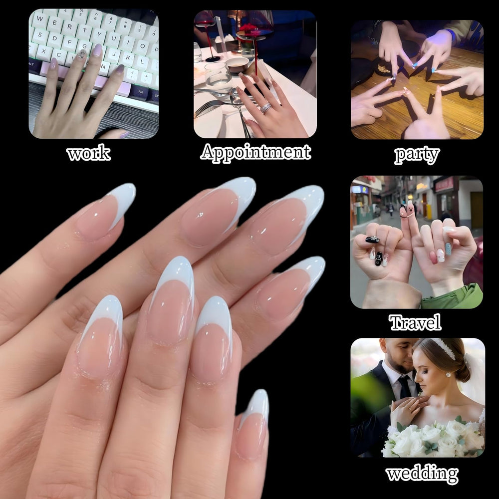 ToouYoun almond and square tips array displaying shape variety and choice