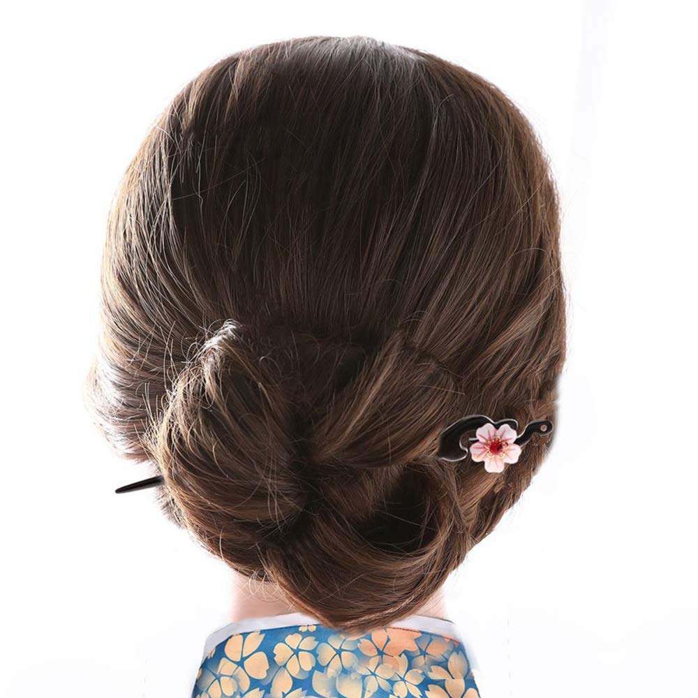 TOP SEWING hairpin on neutral background displays dark ebony tone and simplicity