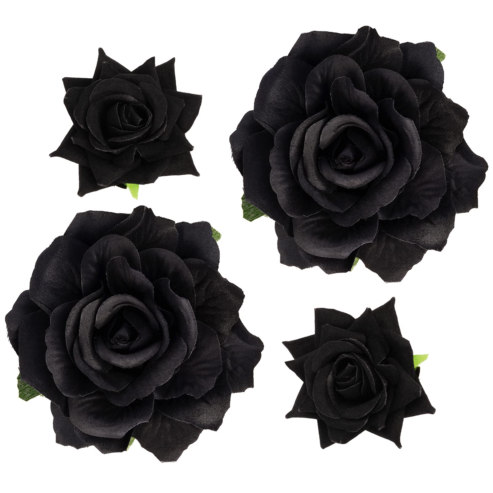 Topbuti front view of four rose clips showing set and color benefits
