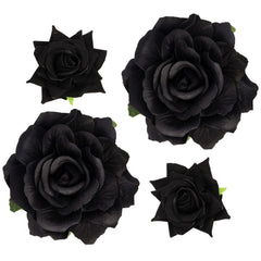 Topbuti front view of four rose clips showing set and color benefits