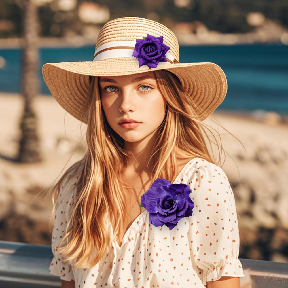 Topbuti rose pinned on jacket showing accessory versatility benefit