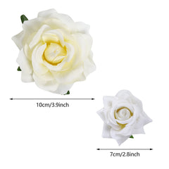 Topbuti close-up of fabric petal layers highlighting texture and durability