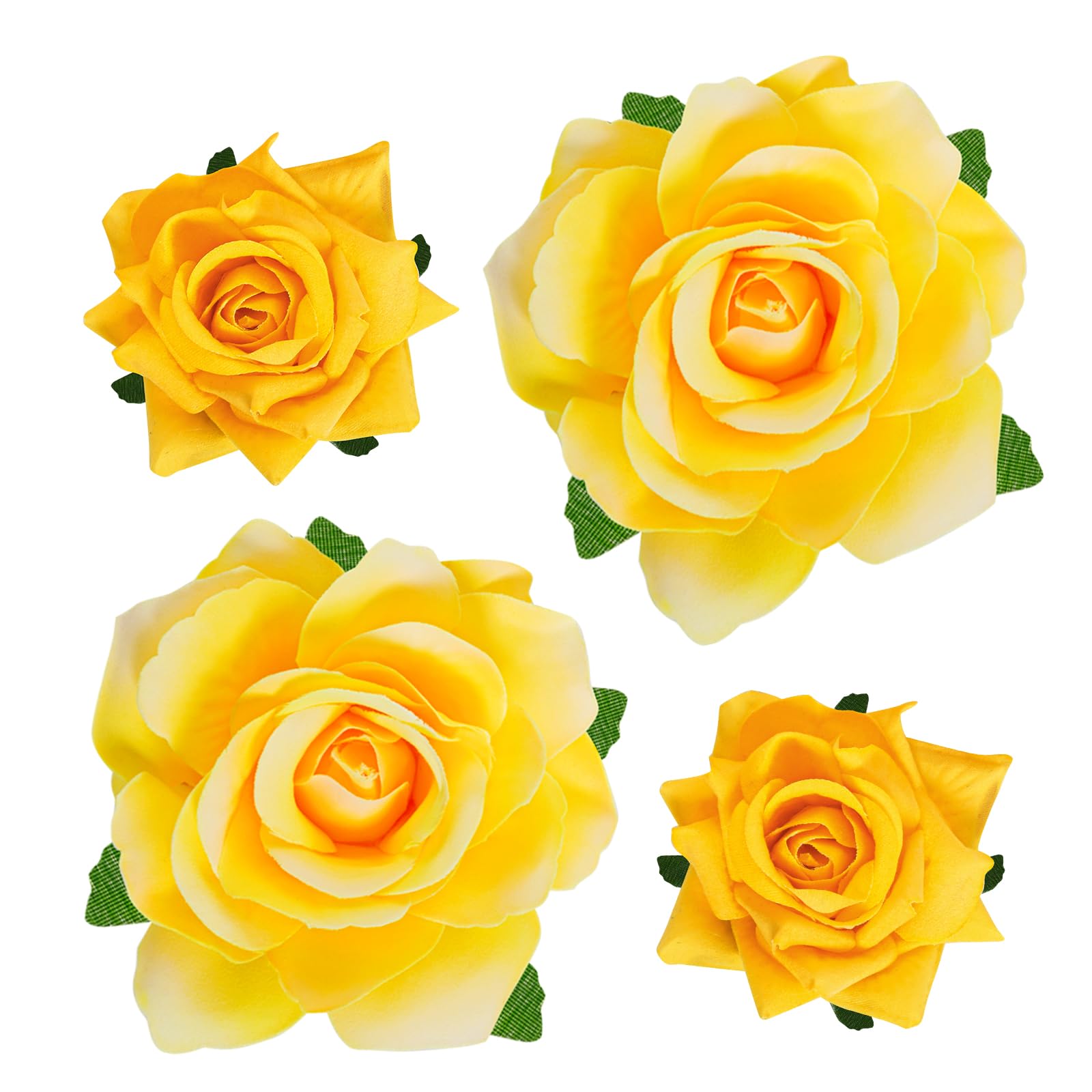 Topbuti yellow rose front view showing vibrant petals and wearable design