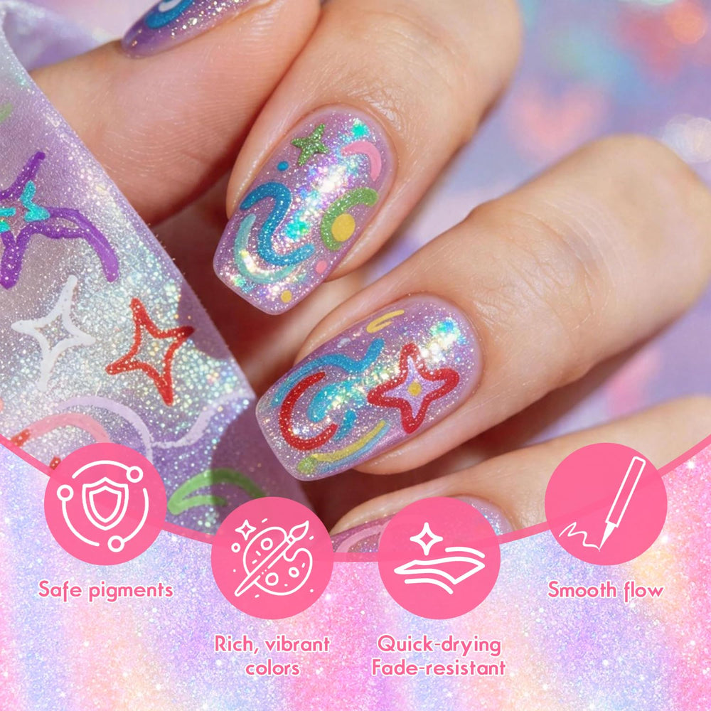 Topcent close-up of fine tip nib for precise nail art control