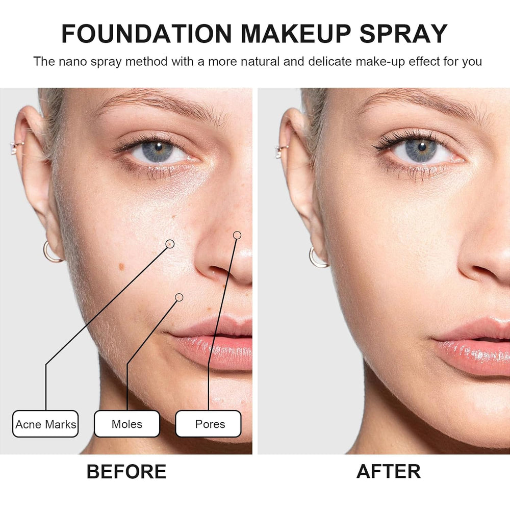 Topcent foundation droplet texture showing hydrating finish