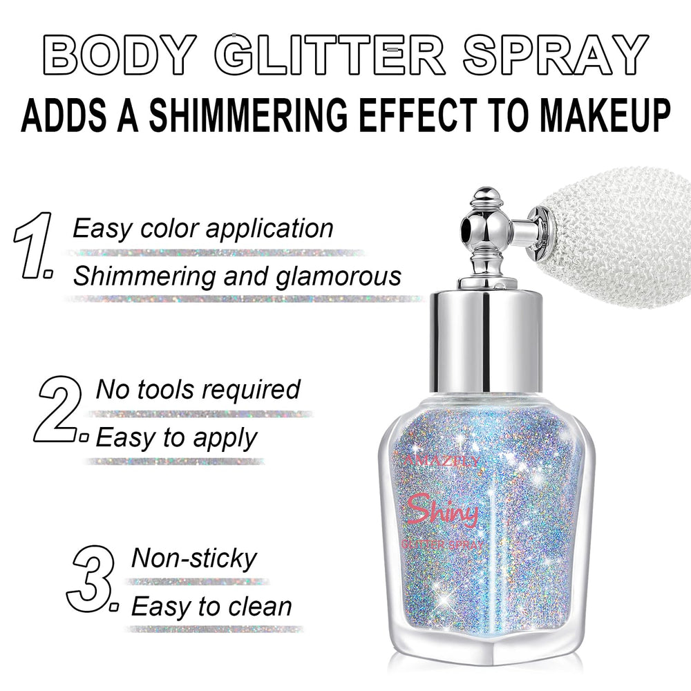 Topcent Glint-Rainbow detail on nails showing multi-use cosmetic sparkle effect