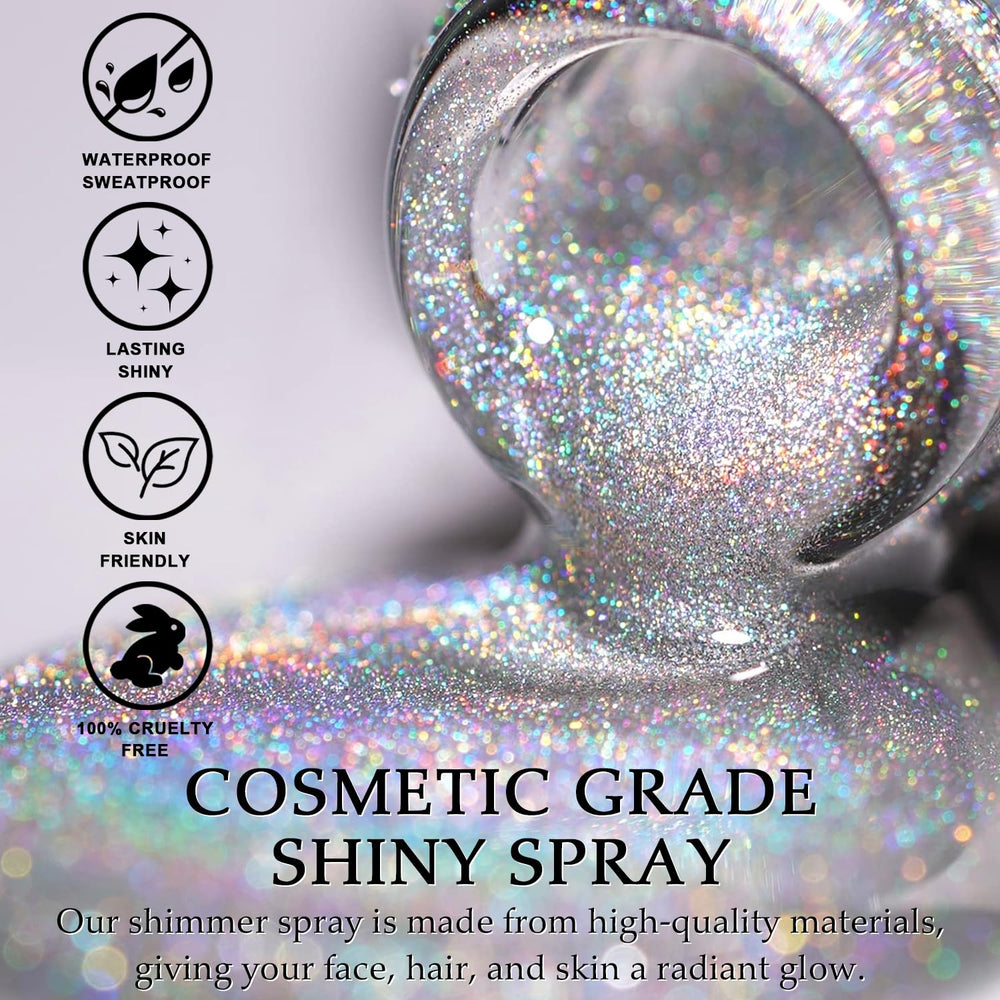 Topcent Glint-Rainbow fine spray mist closeup demonstrating even, lightweight coverage