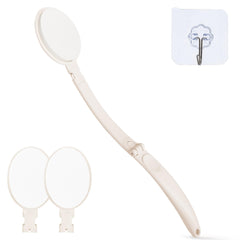 Topfinder applicator front view showing handle and attached foam head for easy reach