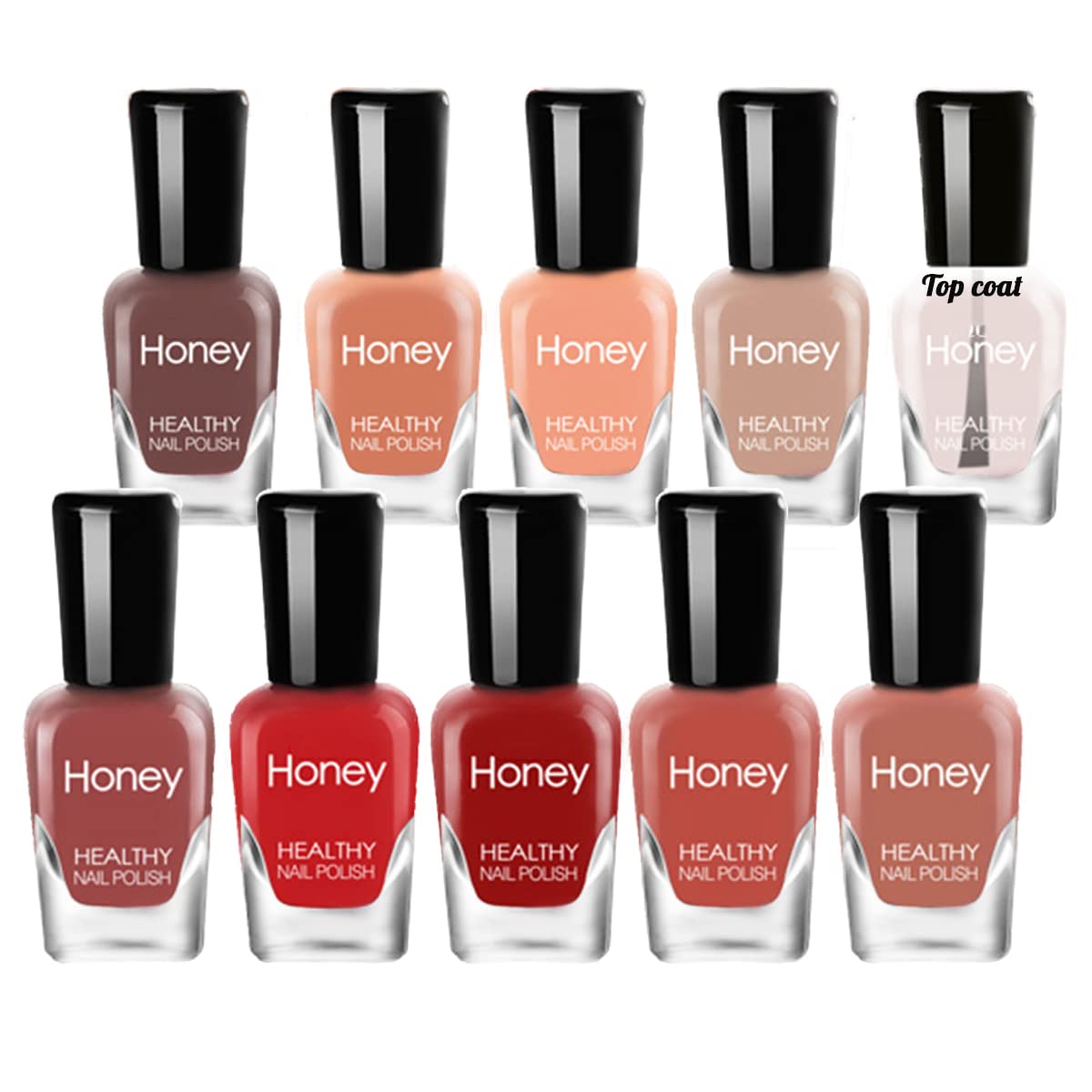 Tophany front packaging showing full 10-bottle set and eco-friendly benefit