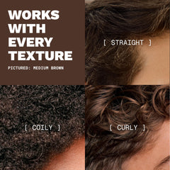 Toppik gray shade swatch helping match hair color accurately