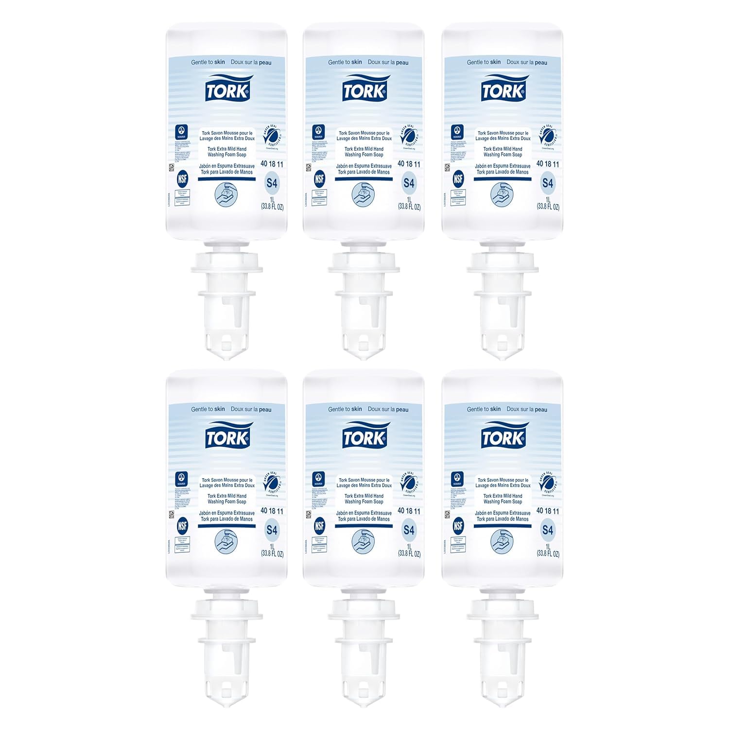 Tork front packaging showing product name and gentle soap benefits