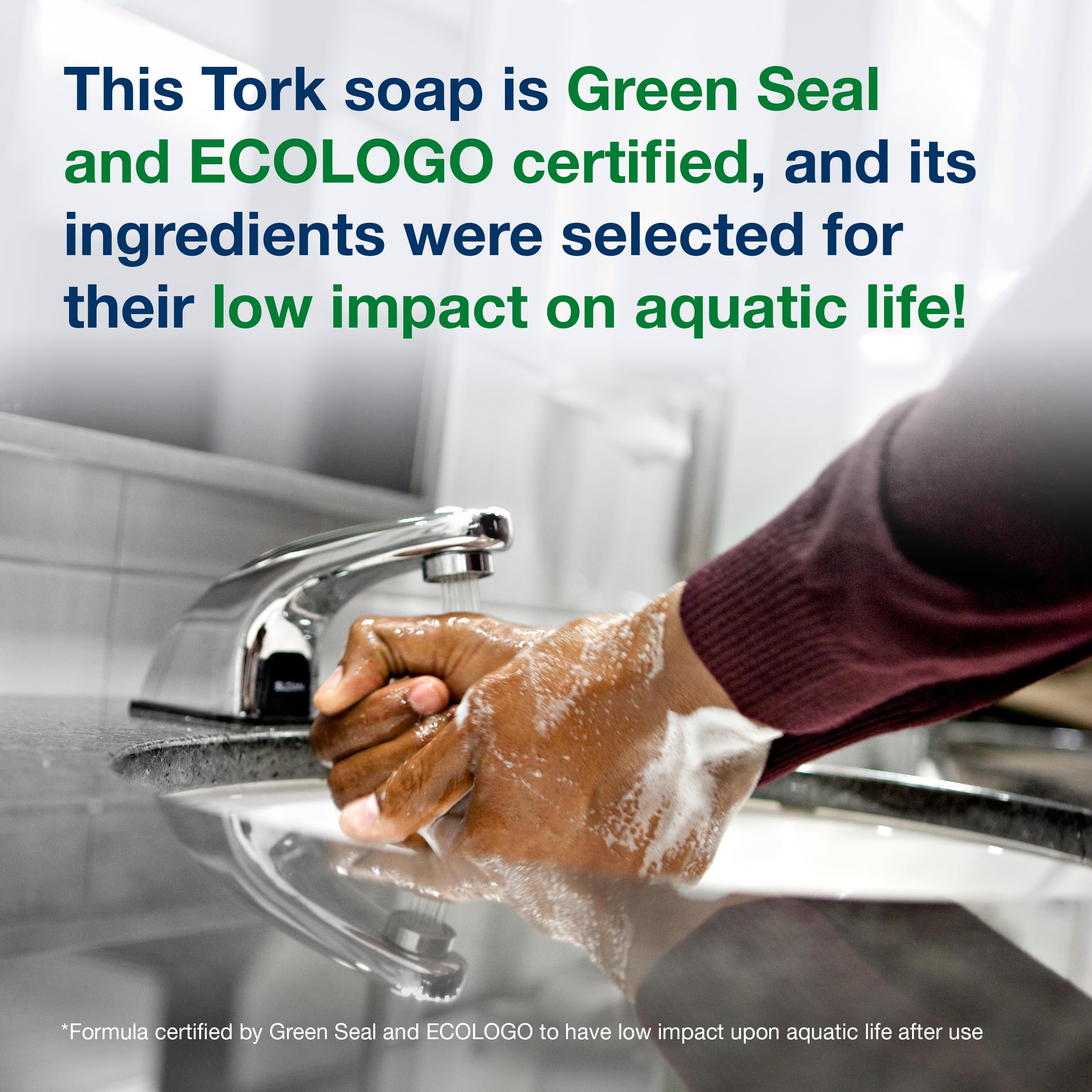 Tork refill placed inside S4 dispenser highlighting compatibility