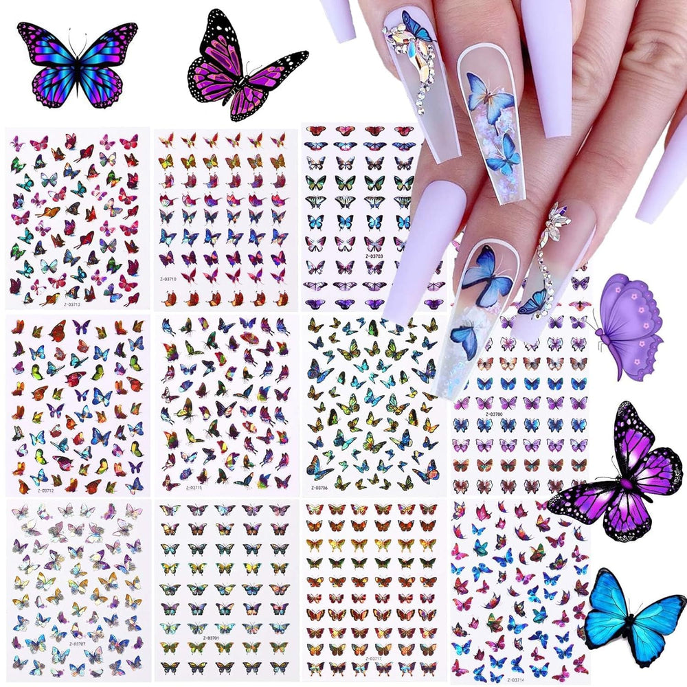 TOROKOM front packaging showing all 12 sheets and colorful butterflies, easy selection benefit