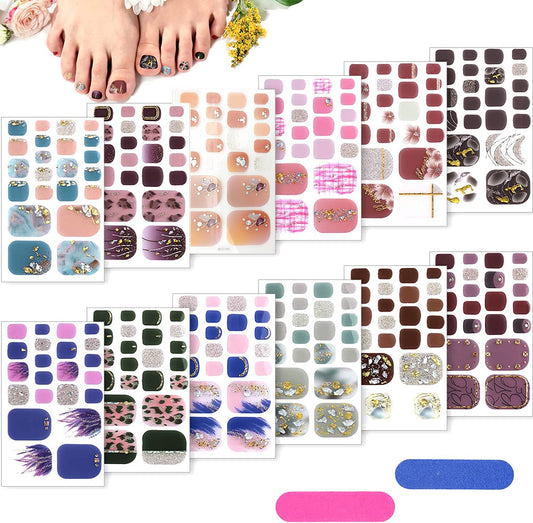 TOROKOM front packaging showing 12-sheet toenail wrap kit and benefits