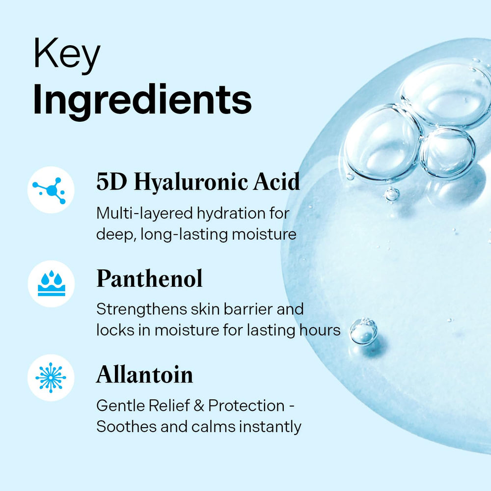 Torriden serum on hand demonstrating quick absorption for plumper, hydrated skin